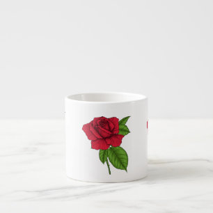 ROTE ROSE 2 ESPRESSOTASSE