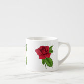 ROTE ROSE 2 ESPRESSOTASSE (Rechts)
