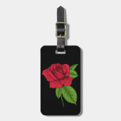 ROTE ROSE 2 GEPÄCKANHÄNGER (Vorderseite vertikal)