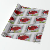 Rote Rose 2 Geschenkpapier (Ungerollt)