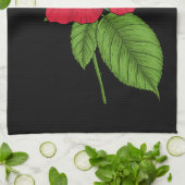 ROTE ROSE 2 GESCHIRRTUCH (Gefaltet)