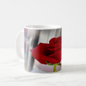Rote Rose 2 Kaffeetasse (Vorderseite Links)