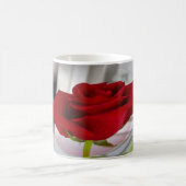 Rote Rose 2 Kaffeetasse (Mittel)