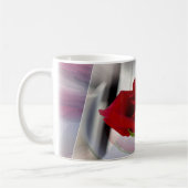 Rote Rose 2 Kaffeetasse (Links)