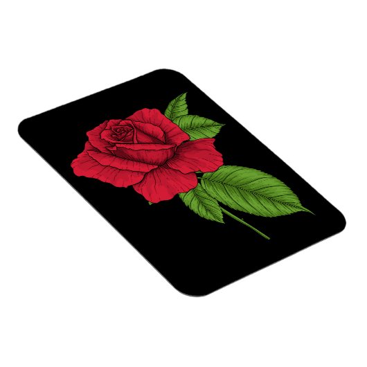 ROTE ROSE 2 MAGNET (Rechte Seite)