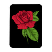 ROTE ROSE 2 MAGNET (Vertikal)