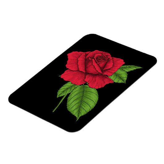 ROTE ROSE 2 MAGNET (Linke Seite)