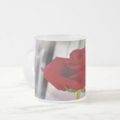 Rote Rose 2 Mattglastasse (Vorderseite Links)
