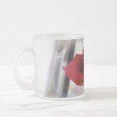 Rote Rose 2 Mattglastasse (Links)
