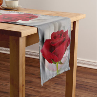 Rote Rose 2 Mittelgroßer Tischläufer
