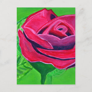 ROTE ROSE 2 POSTKARTE