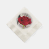 Rote Rose 2 Serviette (Ecke)