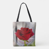 Rote Rose 2 Tasche (Rückseite)