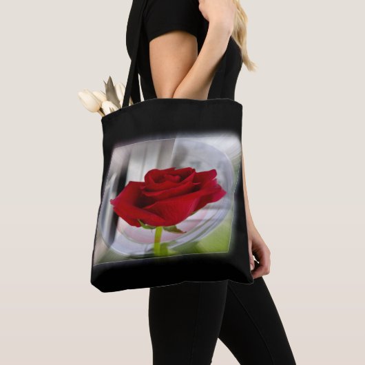 Rote Rose 2 Tasche (Von Nahem)