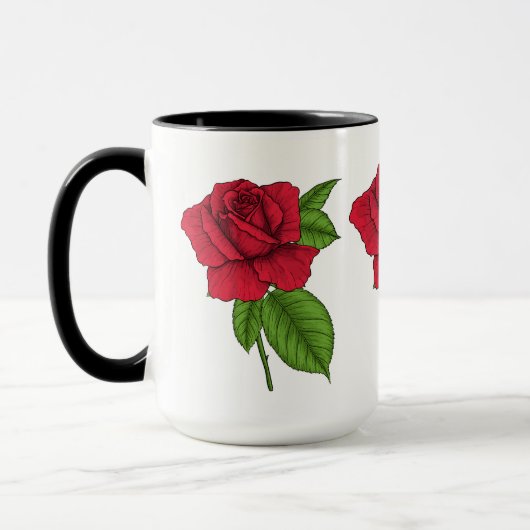 ROTE ROSE 2 TASSE (Links)