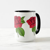 ROTE ROSE 2 TASSE (VorderseiteRechts)