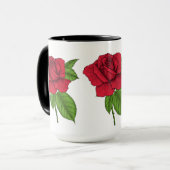 ROTE ROSE 2 TASSE (Vorderseite Links)