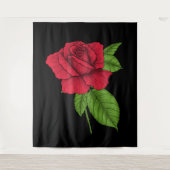 ROTE ROSE 2 WANDTEPPICH (Vorderseite)