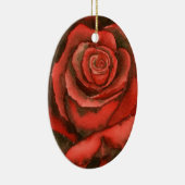 rote Rose #3 Keramikornament (Rechts)