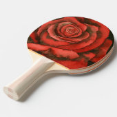 "Rote Rose #3" Ping Pong Paddle Tischtennis Schläger (Vorderseite)