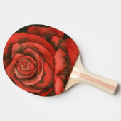"Rote Rose #3" Ping Pong Paddle Tischtennis Schläger (Seitenansicht)