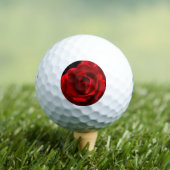Rote Rose 6 gbcna Golfball (Insitu T-Shirt)