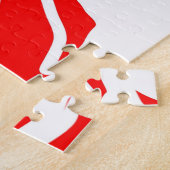 Rote Rose abstrakt Puzzle (Seite)