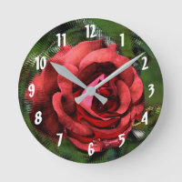 Rote Rose Abstrakte Blume Kunst