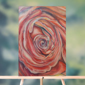 Rote Rose Acrylschild (Neutral)