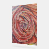 Rote Rose Acrylschild (Winkel)