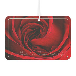 Rote Rose Air Freshener mit Foto Ops - HAMbyWG Autolufterfrischer