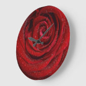 Rote Rose Akrylwand Große Wanduhr (Winkel)