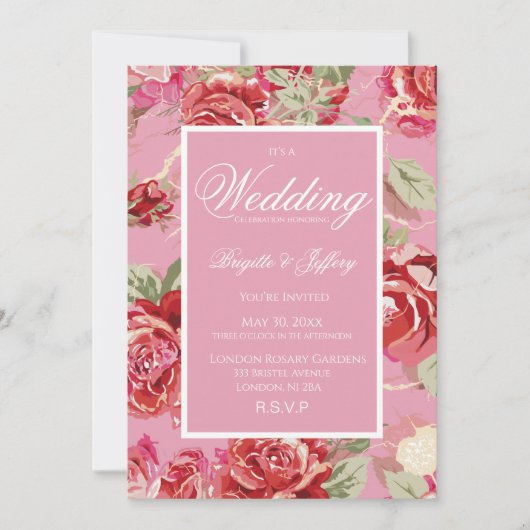 Rote Rose Ankündigung (Vorderseite)