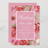 Rote Rose Ankündigung (Vorne/Hinten)