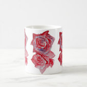 Rote Rose Aquarell Tasse (Mittel)