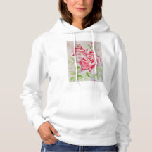 Rote Rose Aquarellfarben Blume Blumenbemalung Rose