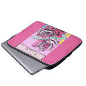 Rote Rose Aquarellfarben Rose Pink iPad Smart Cove Laptopschutzhülle (Vorne Knopf)