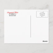 rote Rose Artikel Postkarte (Rückseite)