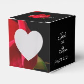 Rote Rose auf Black Heart Fevor Box - anpassen Geschenkschachtel (Vorderseite)