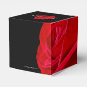 Rote Rose auf Black Heart Fevor Box - anpassen Geschenkschachtel (Rückseite)