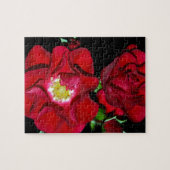 Rote Rose auf black.jpg Puzzle (Horizontal)