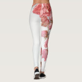 Rote Rose auf Ihrem Kleidungsstück Leggings (Rückseite)
