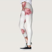 Rote Rose auf Ihrem Kleidungsstück Leggings (Links)