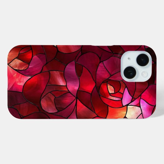 Rote Rose aus Glas Case-Mate iPhone Hülle (Rückseite (Horizontal))