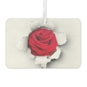 Rote Rose Autolufterfrischer (Rückseite)