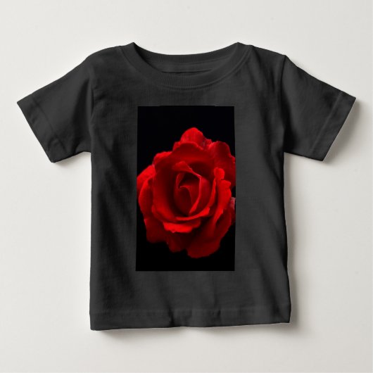 Rote Rose Baby T-shirt (Vorderseite)