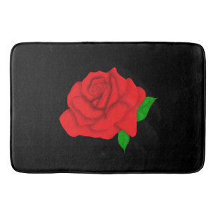 Rote Rose Badematte