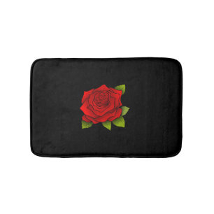 rote Rose Badematte