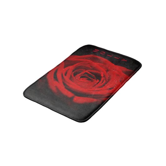 Rote Rose Badematte (Schrägansicht)