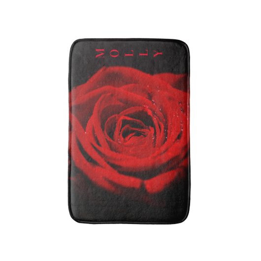 Rote Rose Badematte (Vorderseite Vertikal)